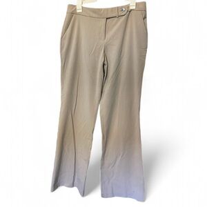 Calvin Klein Tan Dress Pants Flare Slim Fit Formal Casual Trousers Womens Size 6